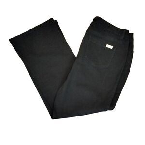 Dana Buchman Signature Ladies 16 Black Denim Straight Boot Cut Jeans